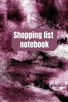 Paperback Shopping List Notebook: Organizational Log Book, Planner Book