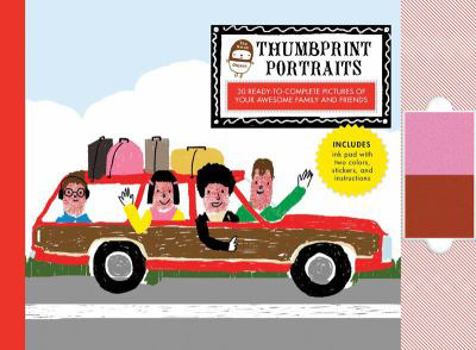 Paperback The Small Object Thumbprint Portraits: 30 Ready-To-Complete Pictures of Your Awesome Family and Friends Book