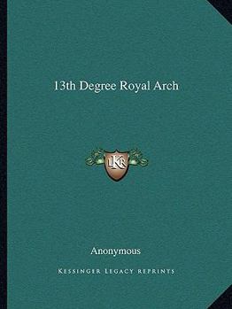 Paperback 13th Degree Royal Arch Book