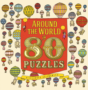 Hardcover Around the World in 80 Puzzles Book