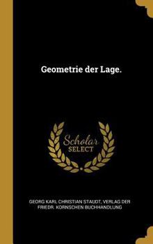 Hardcover Geometrie der Lage. [German] Book