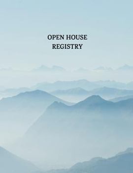 Paperback Open House Registry: Guest and Visitors Sign in Book (Mountains) Book