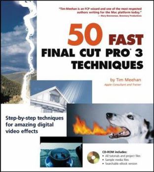 Paperback 50 Fast Final Cut Pro 3 Techniques Book