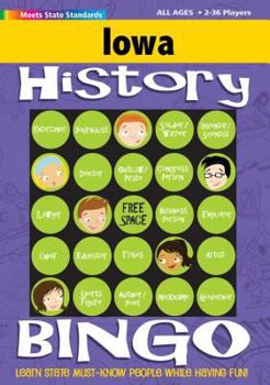 Hardcover Iowa History Bingo Game Book