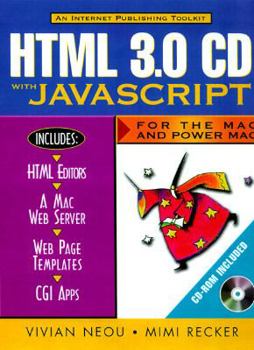 Paperback Html 3.0 Cd Javascript for Macintosh: Cd-Rom With Guide Book