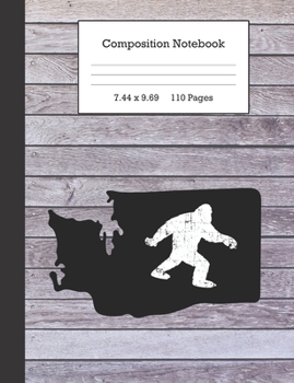 Composition Notebook: Bigfoot and Washington Journal