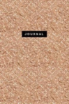 Paperback Journal: Luxury Rose Gold Notebook: 120-Page Lined - Sparkly Glitter Effect Book