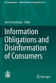 Paperback Information Obligations and Disinformation of Consumers Book