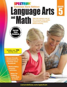 Paperback Spectrum Language Arts and Math, Grade 5 Book