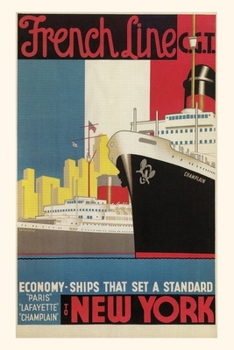 Paperback Vintage Journal Oceanliner, French Line Book