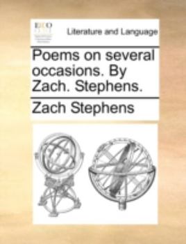 Paperback Poems on Several Occasions. by Zach. Stephens. Book