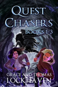 Paperback Quest Chasers (Books 1-3): A Middle Grade Fantasy Series [Large Print] Book