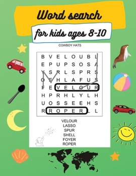 Word search for kids ages 8-10: Learn Vocabulary, Large Print 8.5 x 11, Activity Book for Kids