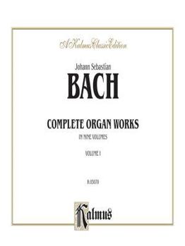 Plastic Comb Bach Complete Organ Works in 9 volumes, Vol. 1 (Kalmus Edition) Book