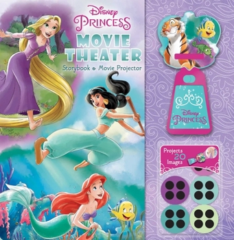 Hardcover Disney Princess: Movie Theater Storybook & Movie Projector Book