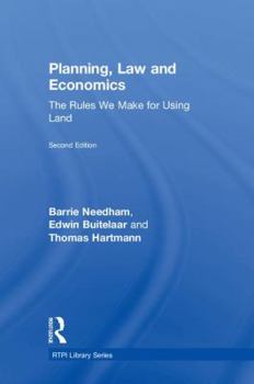 Hardcover Planning, Law and Economics: The Rules We Make for Using Land Book