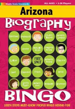 Hardcover Arizona Biography Bingo Book