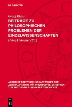 Hardcover Beiträge Zu Philosophischen Problemen Der Einzelwissenschaften [German] Book