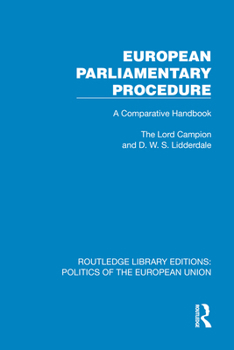 European Parliamentary Procedure (Routledge Library Editions: Politics of the European Union)