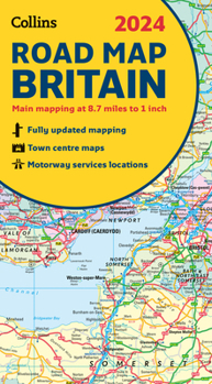 Map 2024 Collins Road Map of Britain: Folded Road Map Book