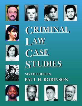 Paperback Criminal Law Case Studies (Coursebook) Book