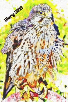 Paperback Diary 2019: Falcon Bird Art Watercolour Book