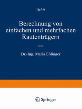 Paperback Berechnung Von Einfachen Und Mehrfachen Rautenträgern [German] Book