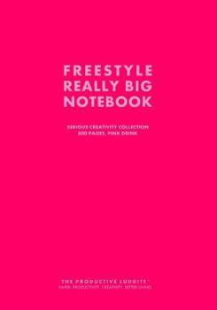 Paperback Freestyle Really Big Notebook, Serious Creativity Collection, 800 Pages, Pink Drink Book