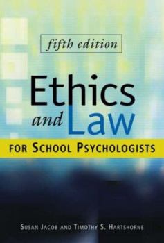 Hardcover Ethics and Law for School Psychologists Book