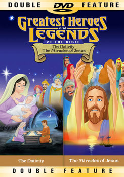 DVD Greatest Heroes & Legends: The Nativity/The Miracles of Jesus Book