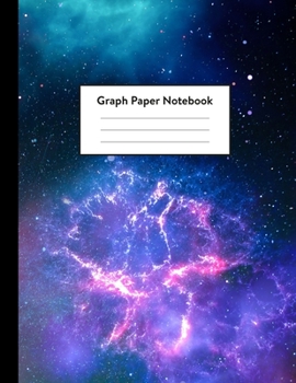 Paperback Graph Paper Notebook: 5 x 5 squares per inch, Quad Ruled - 8.5 x 11 - Deep Space Super Nova - Math and Science Composition Notebook for for Book