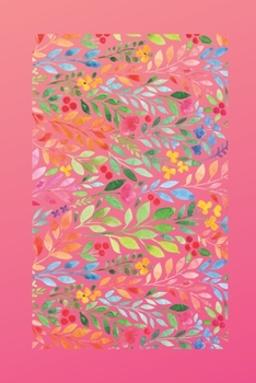 Paperback Pink Floral: Lined Journal Book