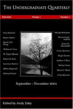 Paperback The Undergraduate Quarterly, Vol. 1, No. 1 Book