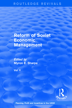 Paperback Reform of Soviet Economic Management Book