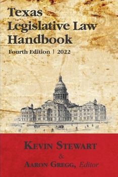 Paperback Texas Legislative Law Handbook Book