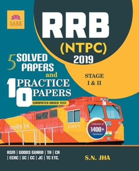 Paperback Rrb Ntpc 5 Solved and 10 Practice Papers 2019 Book