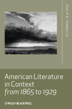 Paperback American Literature in Context from 1865 to 1929 Book