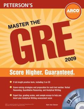 Paperback Arco Master the GRE [With CDROM] Book