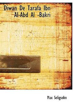 Paperback Diwan de Tarafa Ibn Al-Abd Al -Bakri Book