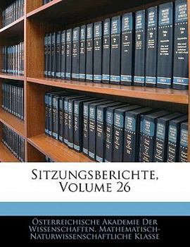 Paperback Sitzungsberichte, Volume 26 [German] Book