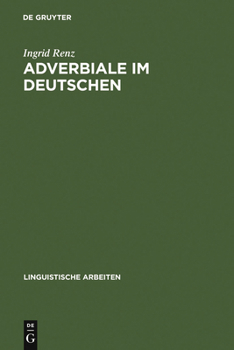 Hardcover Adverbiale im Deutschen [German] Book