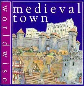 Library Binding Medieval Town Book