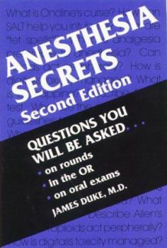 Paperback Anesthesia Secrets Book