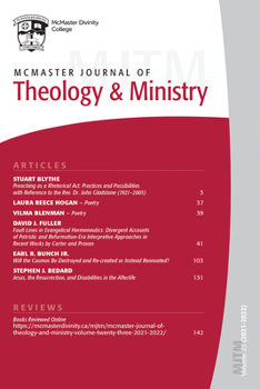 Hardcover McMaster Journal of Theology and Ministry: Volume 23, 2021-2022 Book