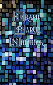 Graph Paper Notebook: Peacock Mosaic, Blue, Green and Tan - Quad Ruled Paper 4x4, Small Convenient Size