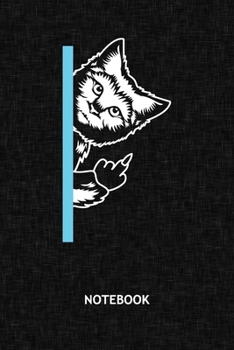 NOTEBOOK: Cat Owner Note Book Grid-lined 6x9 - Cats Journal A5 Gridded - Cat Owner Planner Funny Cat Design 120 Pages SQUARED - Cheeky Cat Diary Cat ... Soft Cover - Cat Friend Birthday Present