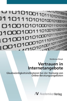 Paperback Vertrauen in Internetangebote [German] Book