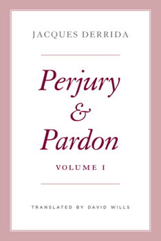 Hardcover Perjury and Pardon, Volume I: Volume 1 Book