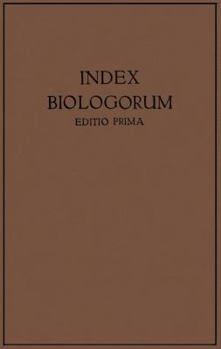 Paperback Index Biologorum: Inverstigatores - Laboratoria Periodica [German] Book