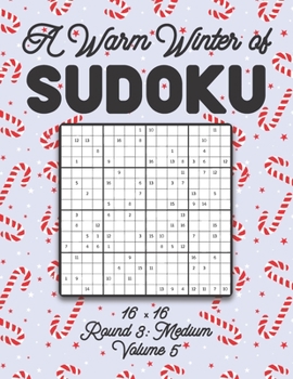 A Warm Winter of Sudoku 16 x 16 Round 3: Medium Volume 5: Sudoku for Relaxation Winter Travellers Puzzle Game Book Japanese Logic Sixteen Numbers Math ... Level All Ages Kids to Adults Christmas Gifts